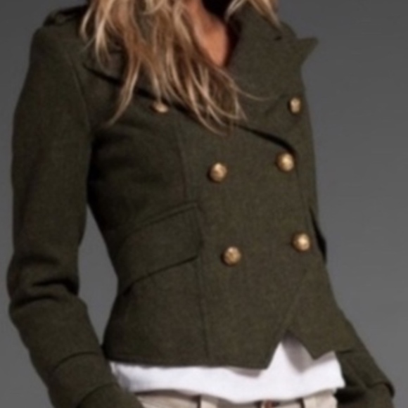 Smythe Jackets & Blazers - Smythe Les Vestes | Crop Wool Military Jacket
